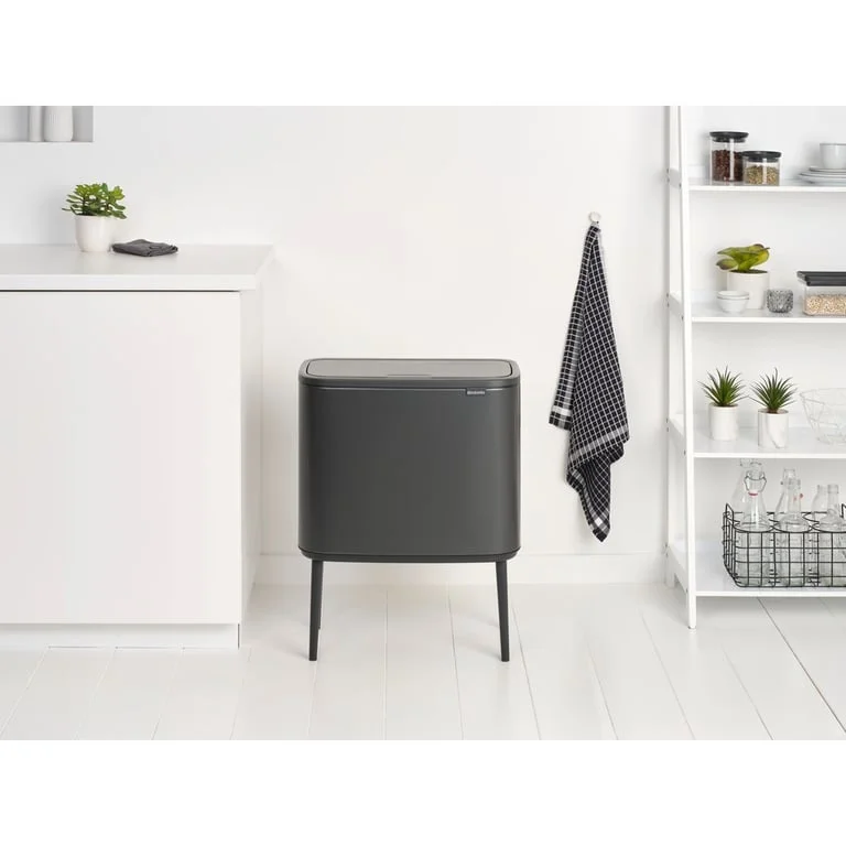 Waste Bin Brabantia Bo Touch 3x11L, Confident Grey
