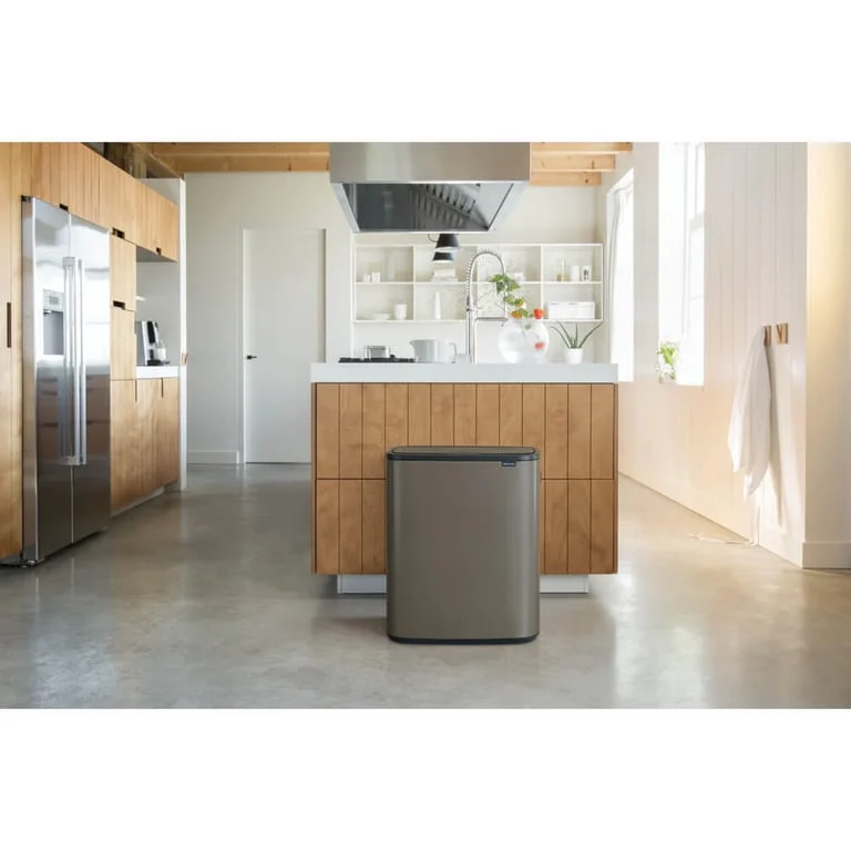 Кош за смет Brabantia Bo Touch 2x30L, Platinum