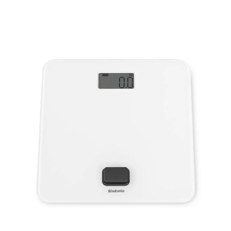 Дигитална везна за баня Brabantia ReNew White, работа без батерии