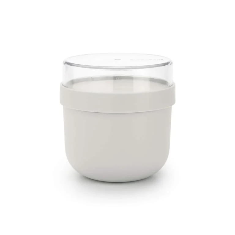 Breakfast Bowl Brabantia Make&Take Light Grey 500ml, Plastic