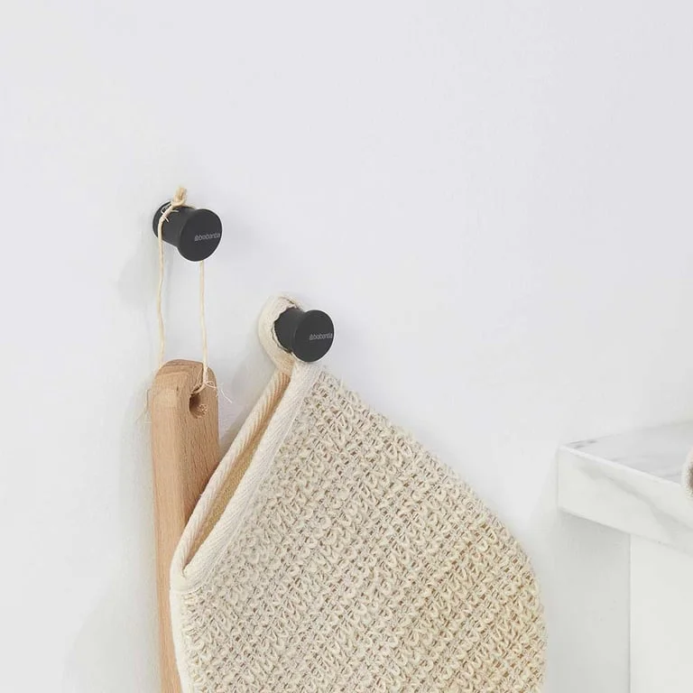 Towel Hook set Brabantia MindSet Mineral Infinite Grey 2 Pcs