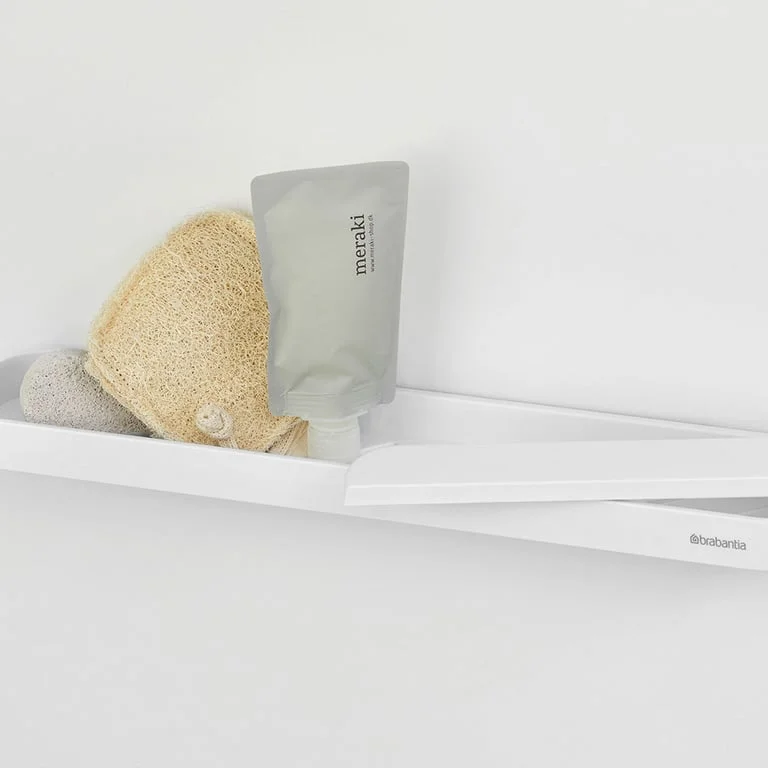 Shower Shelf with Squeegee Brabantia MindSet Mineral Fresh White