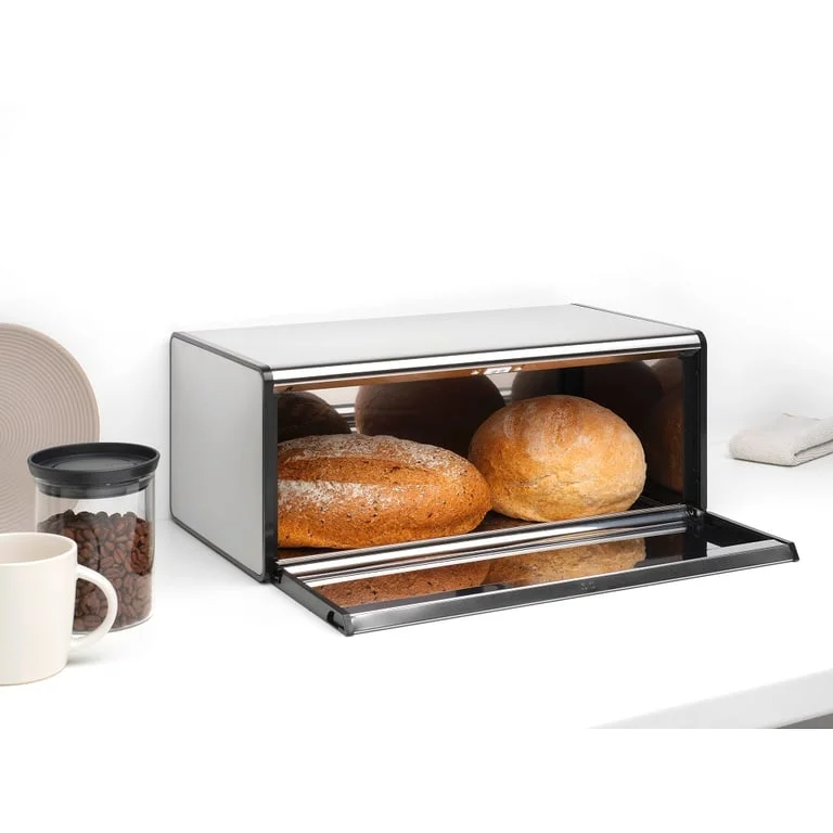 Bread Bin Brabantia, Fall Front Matt Steel