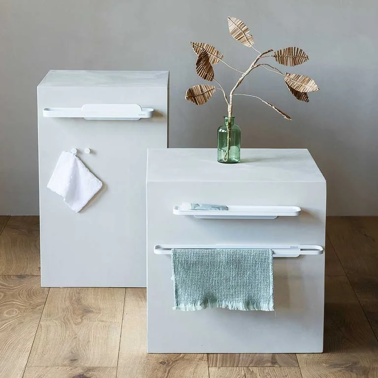 Shower Shelf with Squeegee Brabantia MindSet Mineral Fresh White