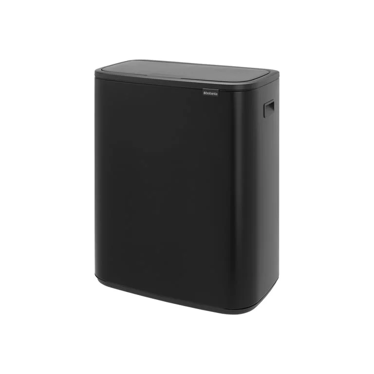 Кош за смет Brabantia Bo Touch 2x30L, Matt Black