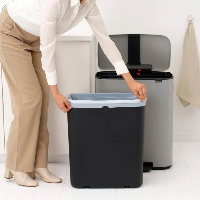 Waste Bin Brabantia Bo Pedal 60L, Soft Grey