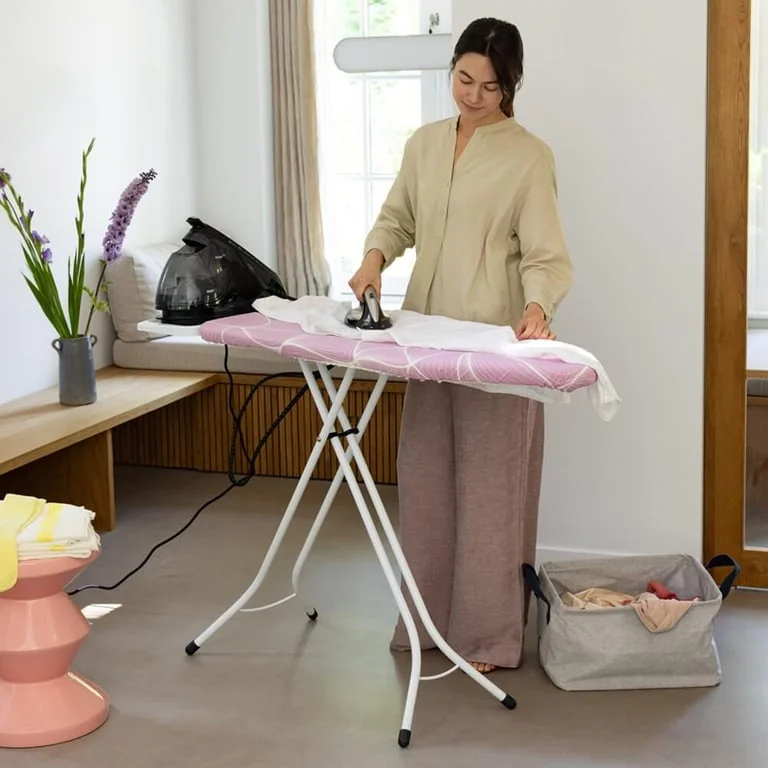 Ironing Board Brabantia C 124x45cm, Solid Steam Unit Holder, Lilac Waves