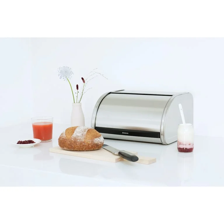 Bread Bin Brabantia, Roll Top Medium, Matt Steel