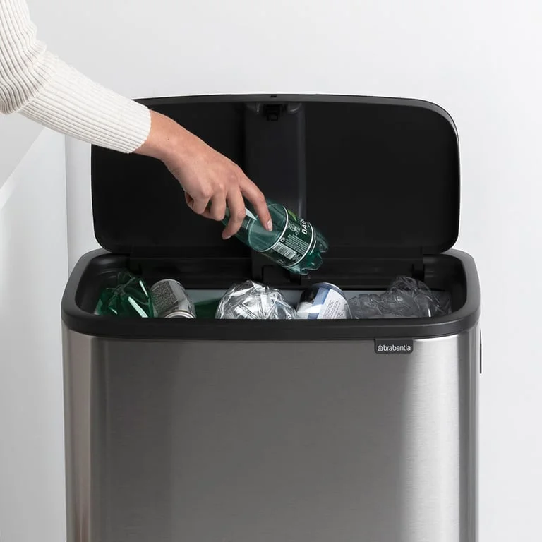 Кош за смет Brabantia Bo Touch Hi 60L, Matt Steel Fingerprint Proof