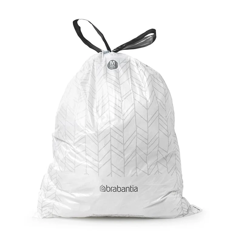 Waste Bin Bags Brabantia M, 60L, 40 pcs, White, Dispenser