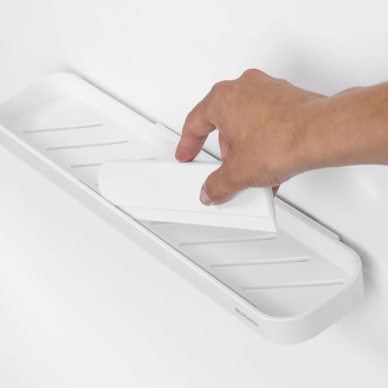 Shower Shelf with Squeegee Brabantia MindSet Mineral Fresh White