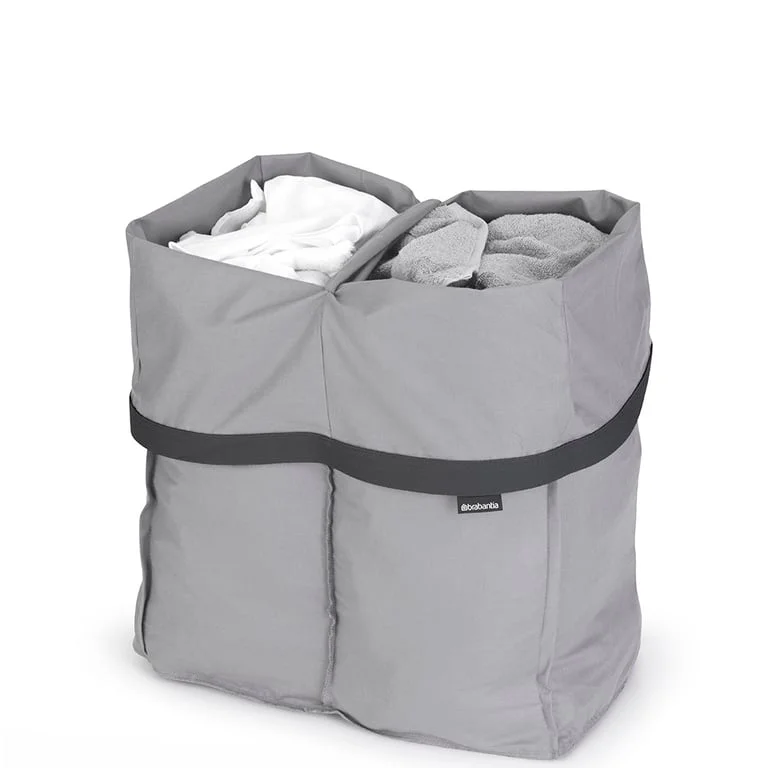 Laundry Bin Bag for Bo Laundry Bin Hi Brabantia, 2x45L, Grey