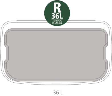 Waste Bin Brabantia Bo Touch 36L, Metallic Gold