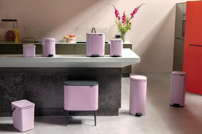 Waste Bin Brabantia Bo Pedal 30L, Lilac Pink