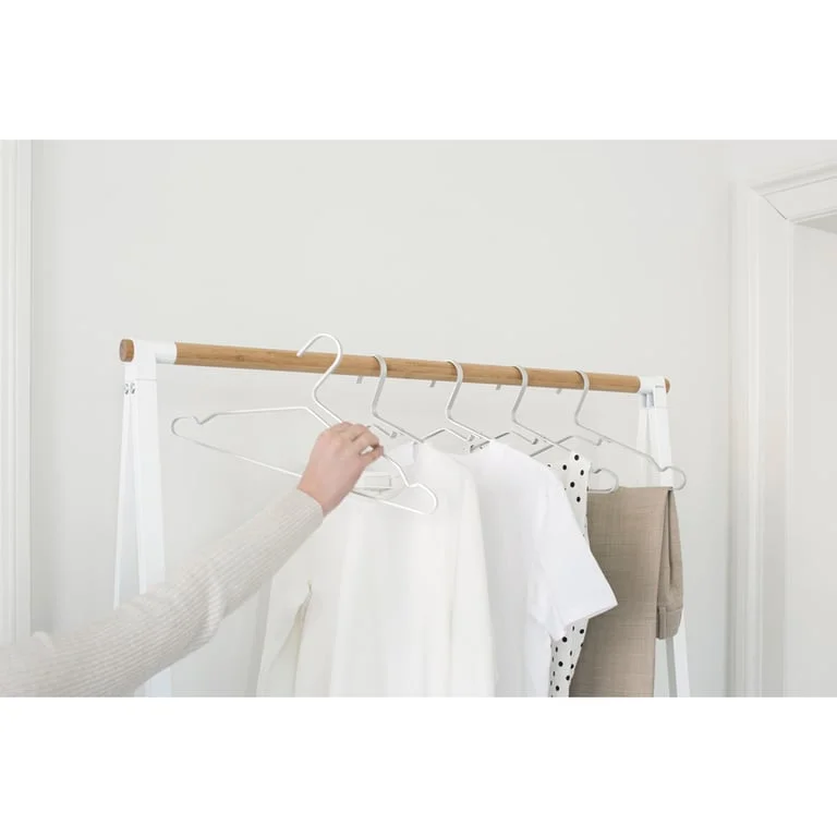 Закачалки за дрехи Brabantia Linn Silver, алуминий, сиви, 4 броя