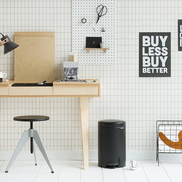 Waste Bin NewIcon Brabantia 12L, Black