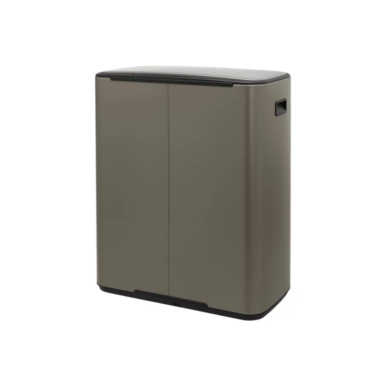 Waste Bin Brabantia Bo Pedal 2x30L, Platinum