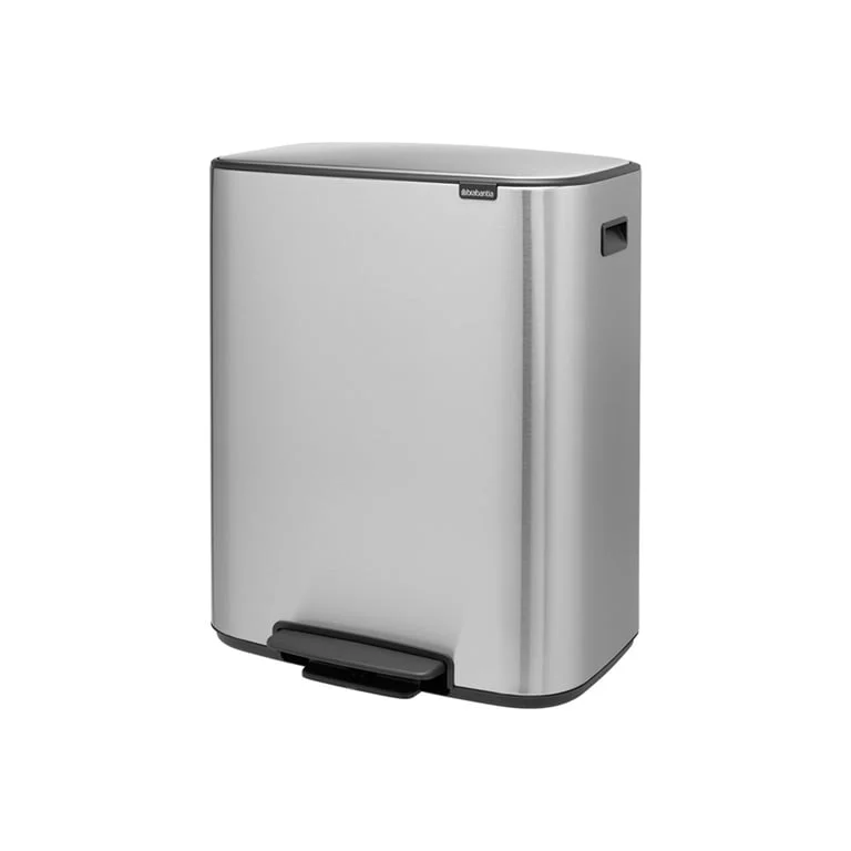 Waste Bin Brabantia Bo Pedal 60L, Matt Steel Fingerprint Proof