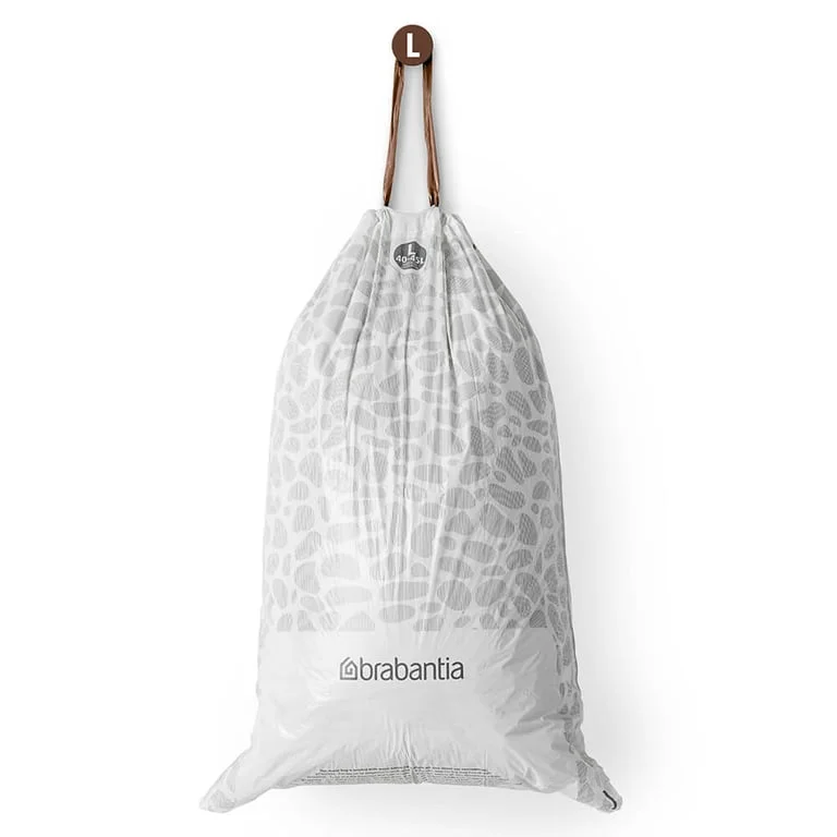PerfectFit Bags Brabantia Size L, 45L, 20 pcs, White