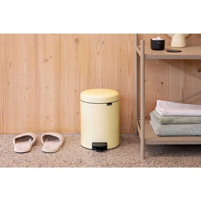 Pedal Waste Bin Brabantia NewIcon 5L, Mellow Yellow