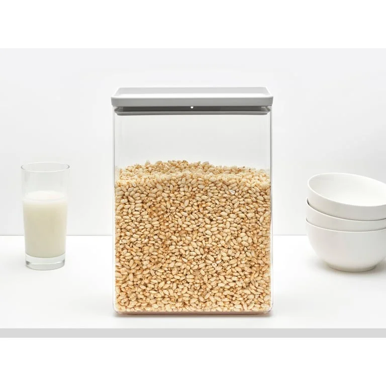 Canister Brabantia Tasty+ Stackable 5.4L, Light Grey