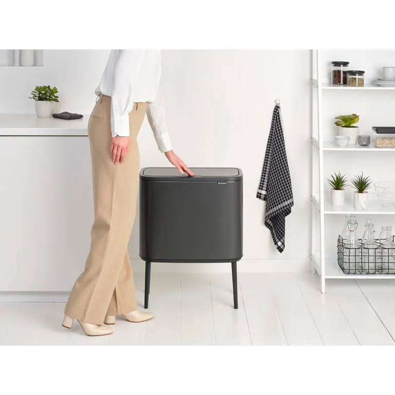Waste Bin Brabantia Bo Touch 36L, Confident Grey