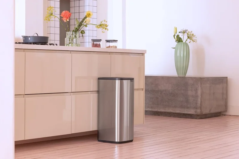Waste Bin Brabantia Bo Touch 30L, Matt Steel Fingerprint Proof