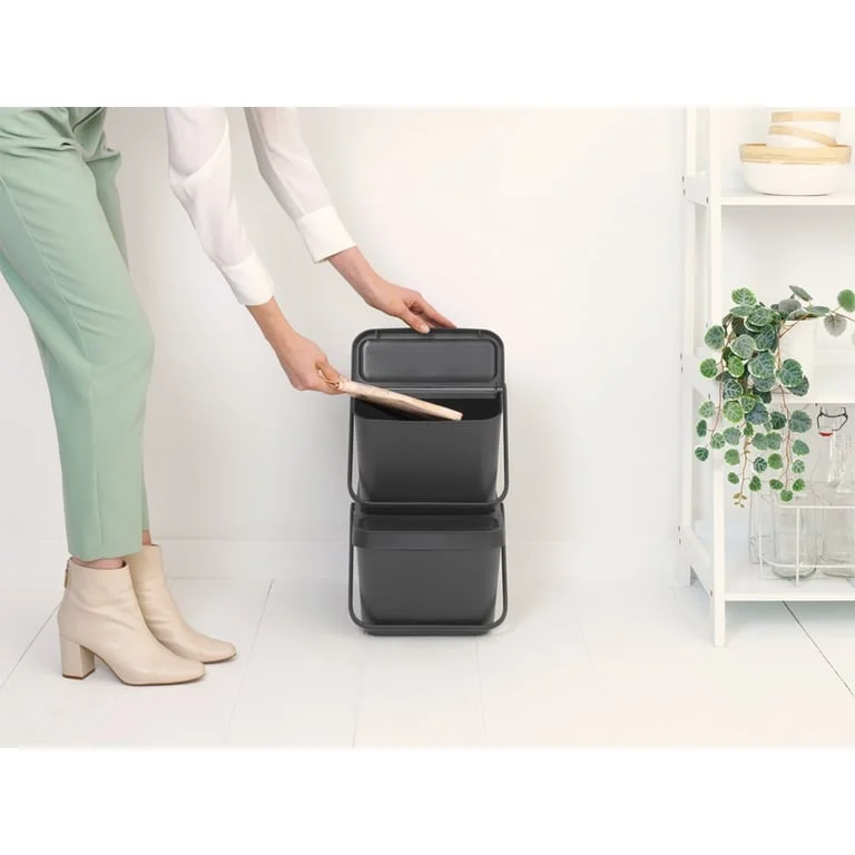 Recycle Bin Brabantia Sort & Go Stackable 20L, Grey