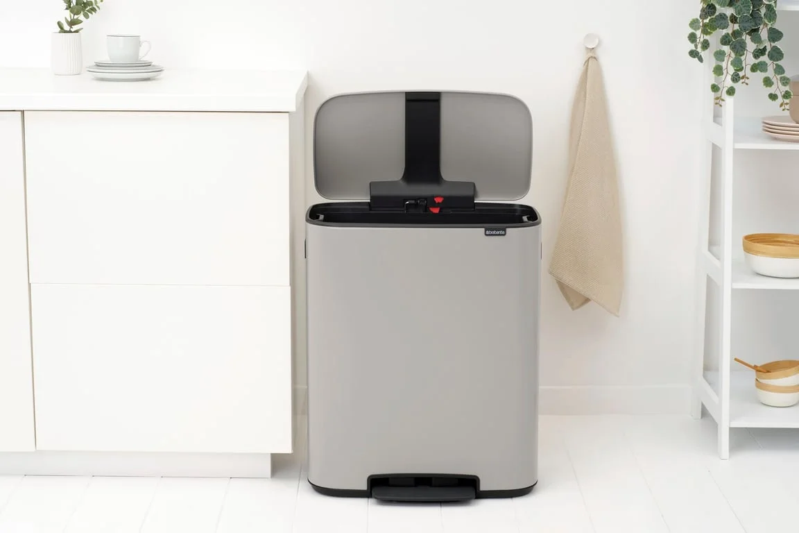 Waste Bin Brabantia Bo Pedal 60L, Soft Grey
