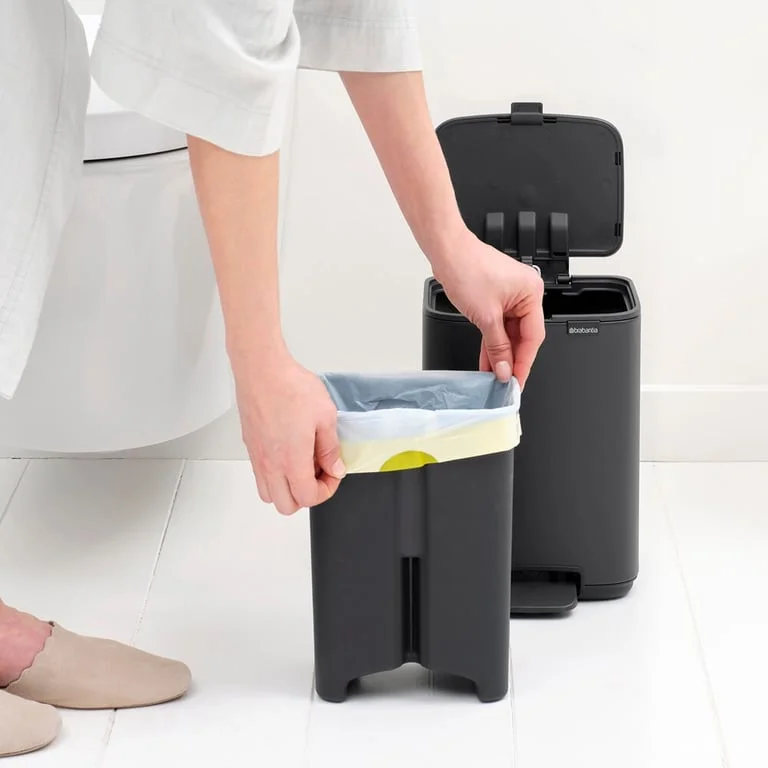 Кош за смет Brabantia Bo Pedal 4L, Mineral Infinite Grey