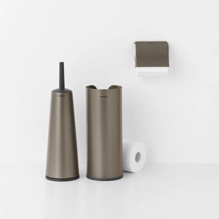 Комплект аксесоари за тоалетна Brabantia ReNew Platinum 3 части