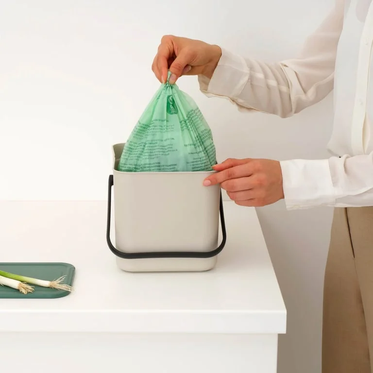 Кош за смет за разделно събиране Brabantia Sort&Go 6L, Soft Beige
