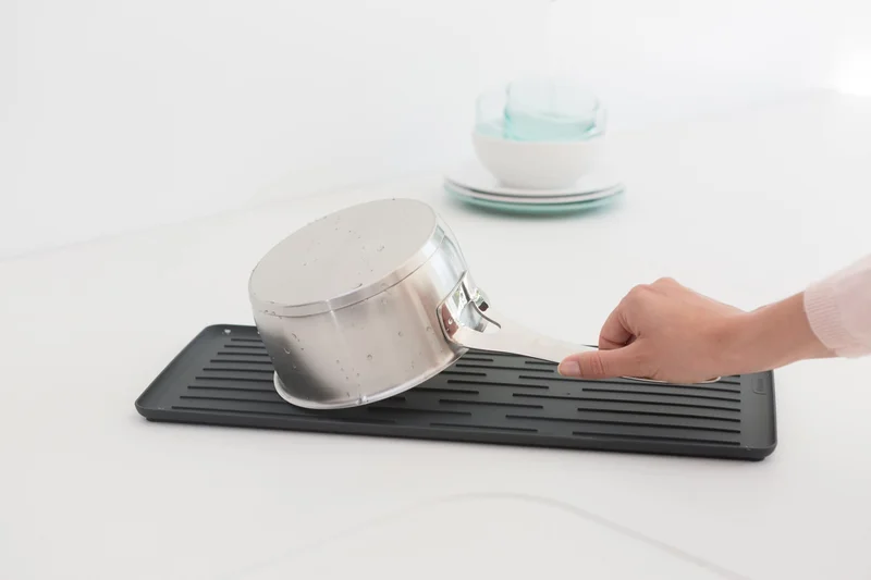 Compact dish drying rack, Brabantia, Dark Grey