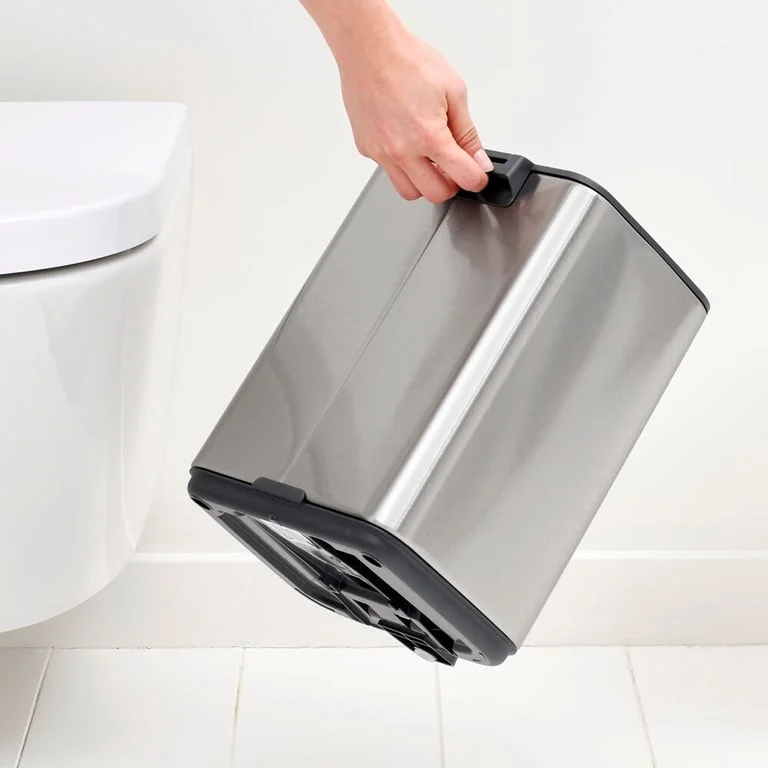 Кош за смет Brabantia Bo Pedal 7L, Matt Steel Fingerprint Proof