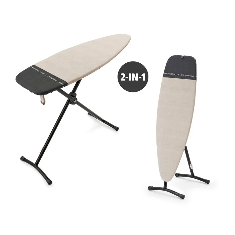 Ironing Board Brabantia D 135x45cm, Heat Resistant Iron Parking Zone, Denim Grey