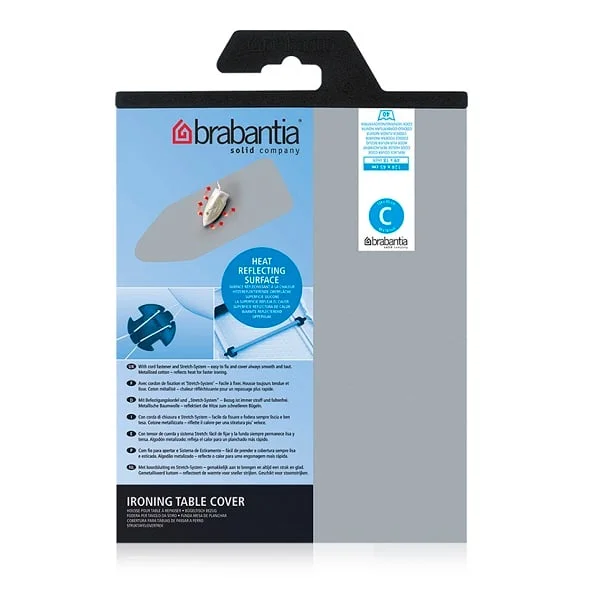 Ironing Board Cover Brabantia C 124x45cm, 2mm Foam, Metallised