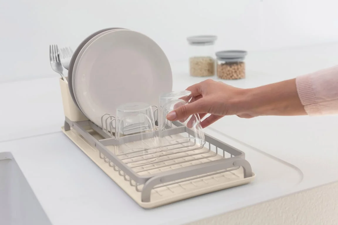 Dish Drying Rack Brabantia Soft Beige, Compact