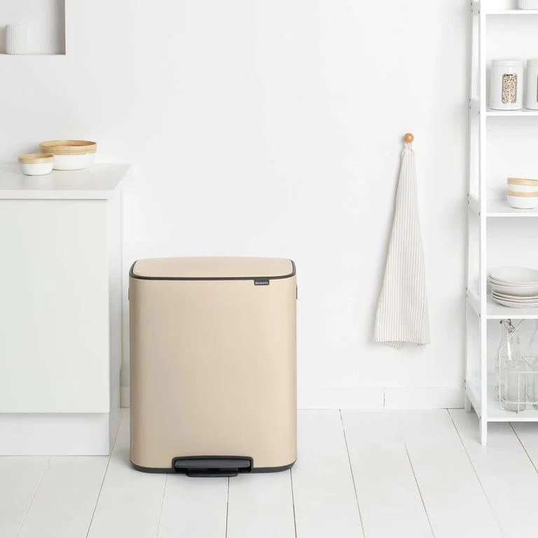 Waste Bin Brabantia Bo Pedal 2x30L, Soft Beige