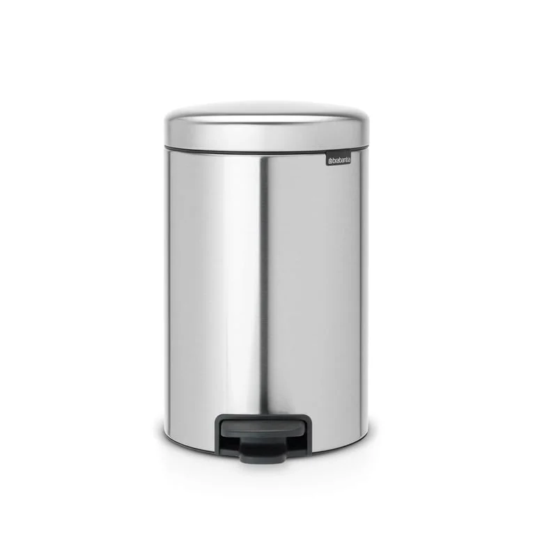 Кош за смет с педал Brabantia NewIcon 12L, Matt Steel Fingerprint Proof
