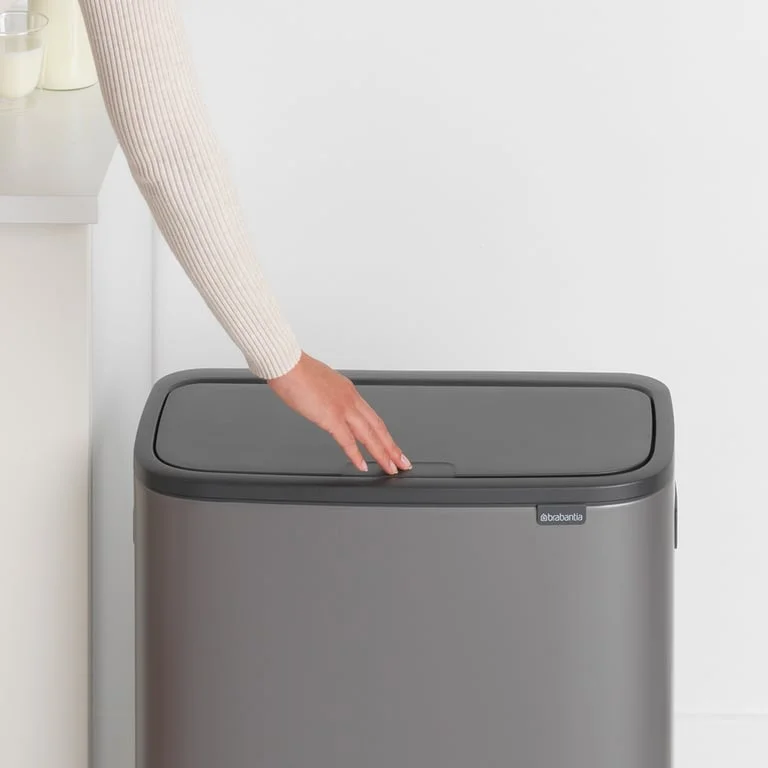 Кош за смет Brabantia Bo Touch 2x30L, Platinum