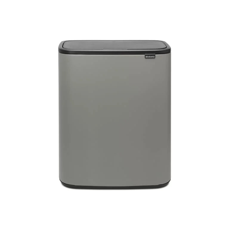 Bo Touch Bin Brabantia, 60 litre, Plastic Bucket Mineral Concrete Grey