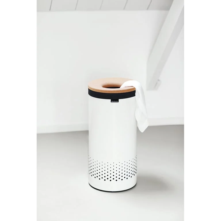 Кош за пране Brabantia 35L, White, корков капак