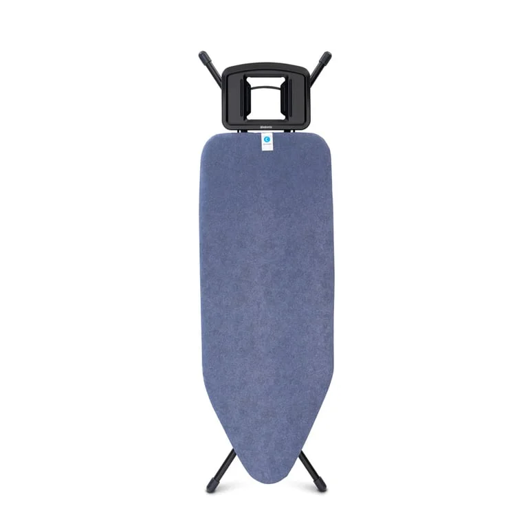 Ironing Board Brabantia C 124x45cm, Solid Steam Iron Rest, Denim Blue