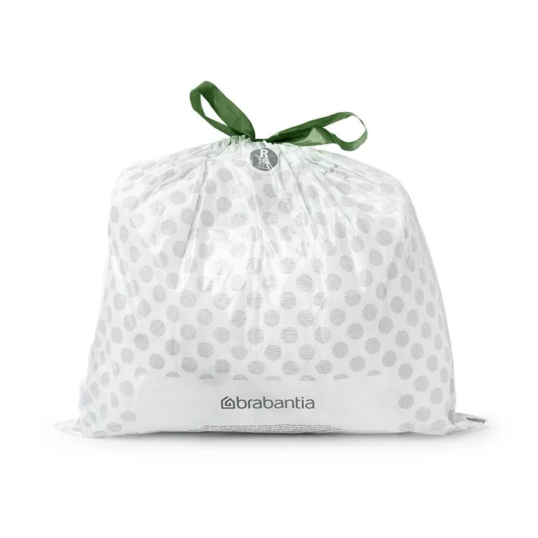 PerfectFit Bags Brabantia Size R, 36L, 20 pcs, White