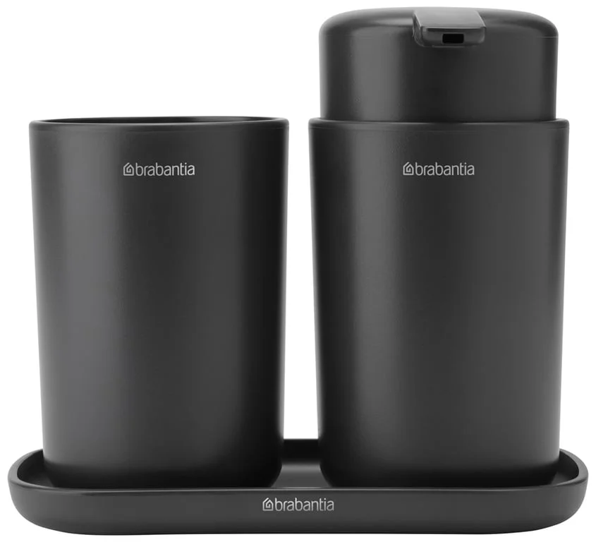 Комплект аксесоари за баня Brabantia ReNew Dark Grey 3 части