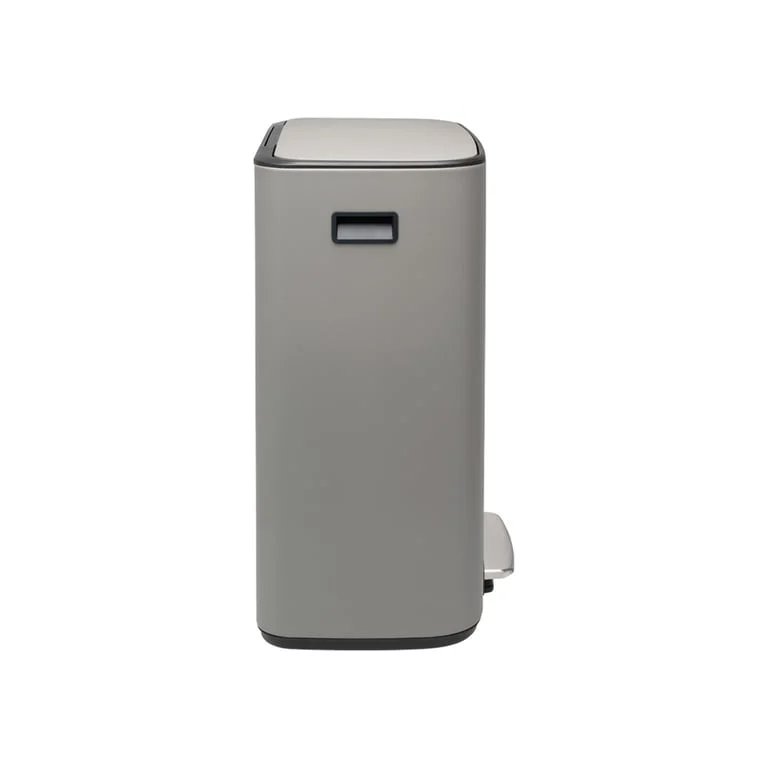Waste Bin Brabantia Bo Pedal 2x30L, Mineral Concrete Grey