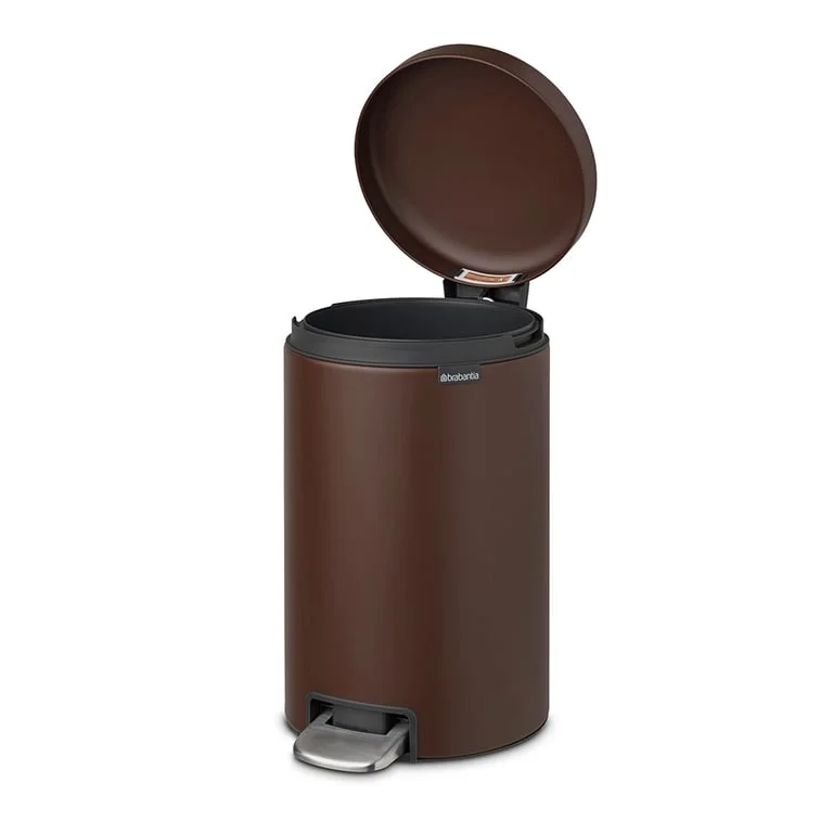Кош за смет с педал Brabantia NewIcon 12L, Mineral Cosy Brown