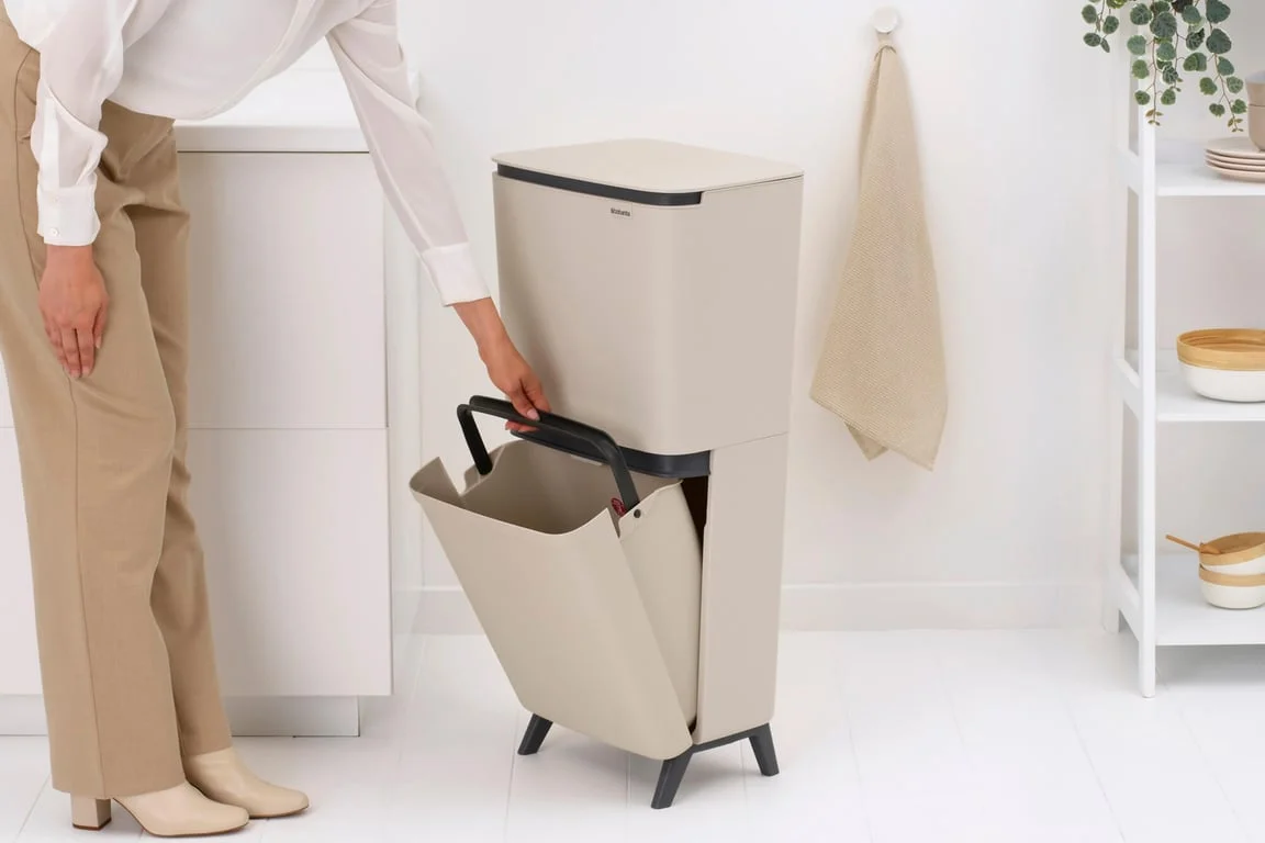 Recycle Bin Brabantia SortUp Hi 20+25L, Soft Beige