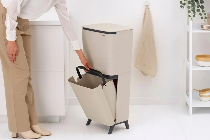 Recycle Bin Brabantia SortUp Hi 20+25L, Soft Beige
