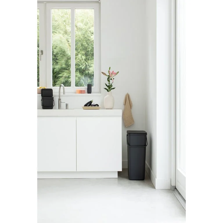 Waste Bin Brabantia Sort&Go 40L, Dark Grey